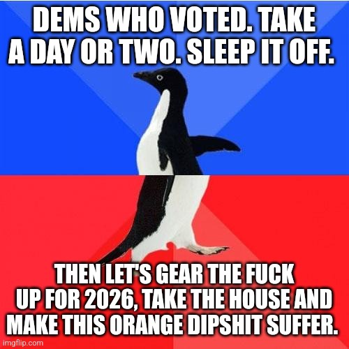 Just sleep it off and recharge.