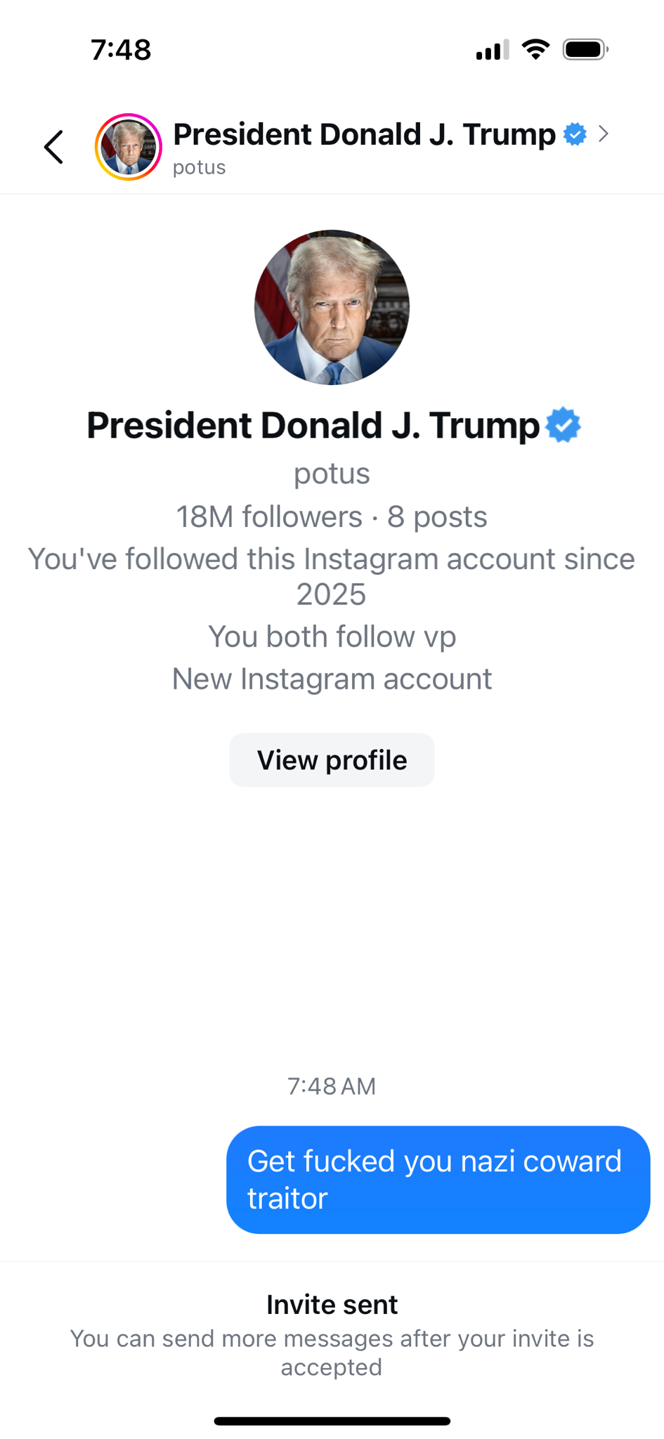 My Instagram Just Followed Trump Without My Permission!