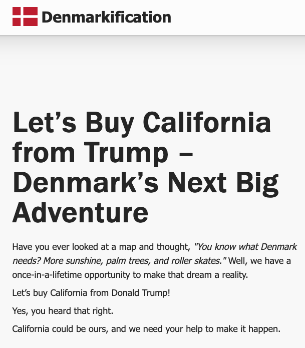 California's Transformation into New Denmark: Los Angeles or Læs Ángeles?