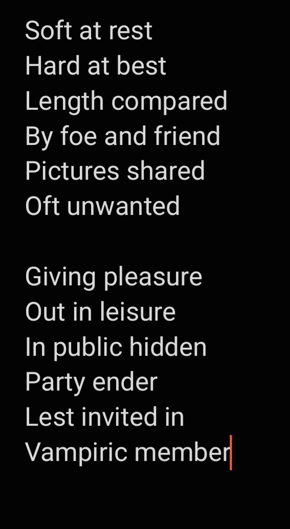 Dicks: A Poetry Prompt from My Husband