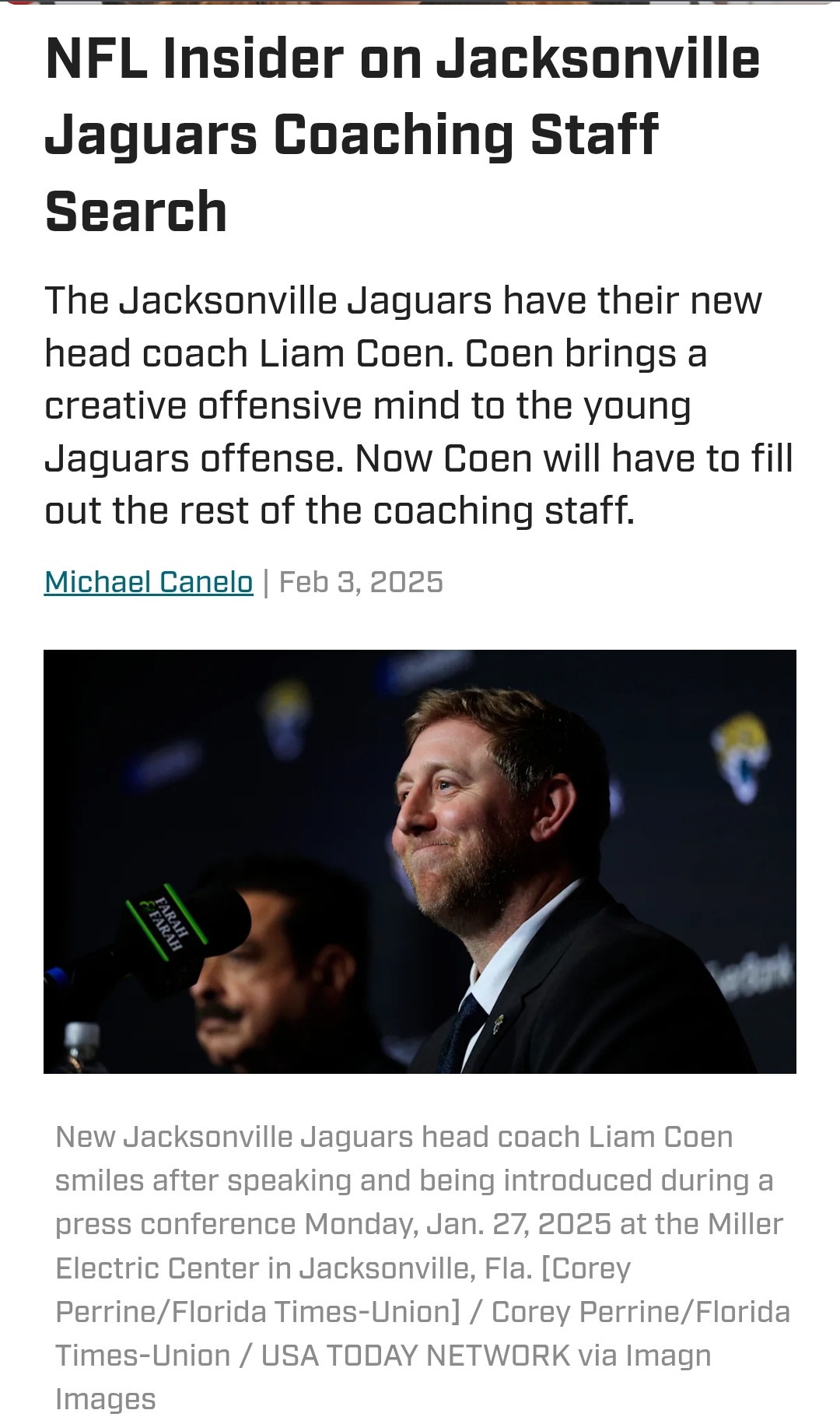 The New Jaguars Head Coach: A Familiar Face?