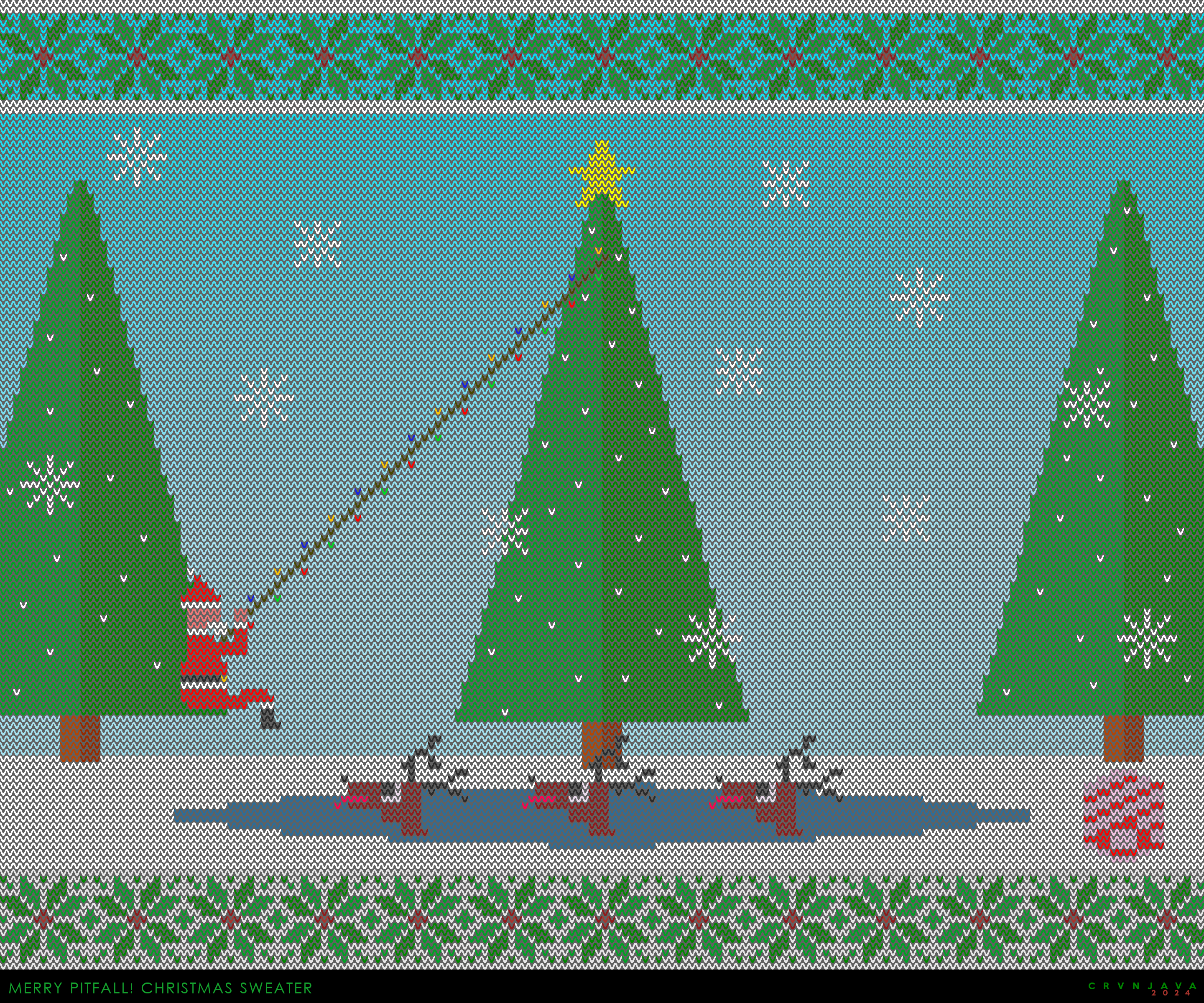 Merry Christmas from the Pitfall sweater crew!