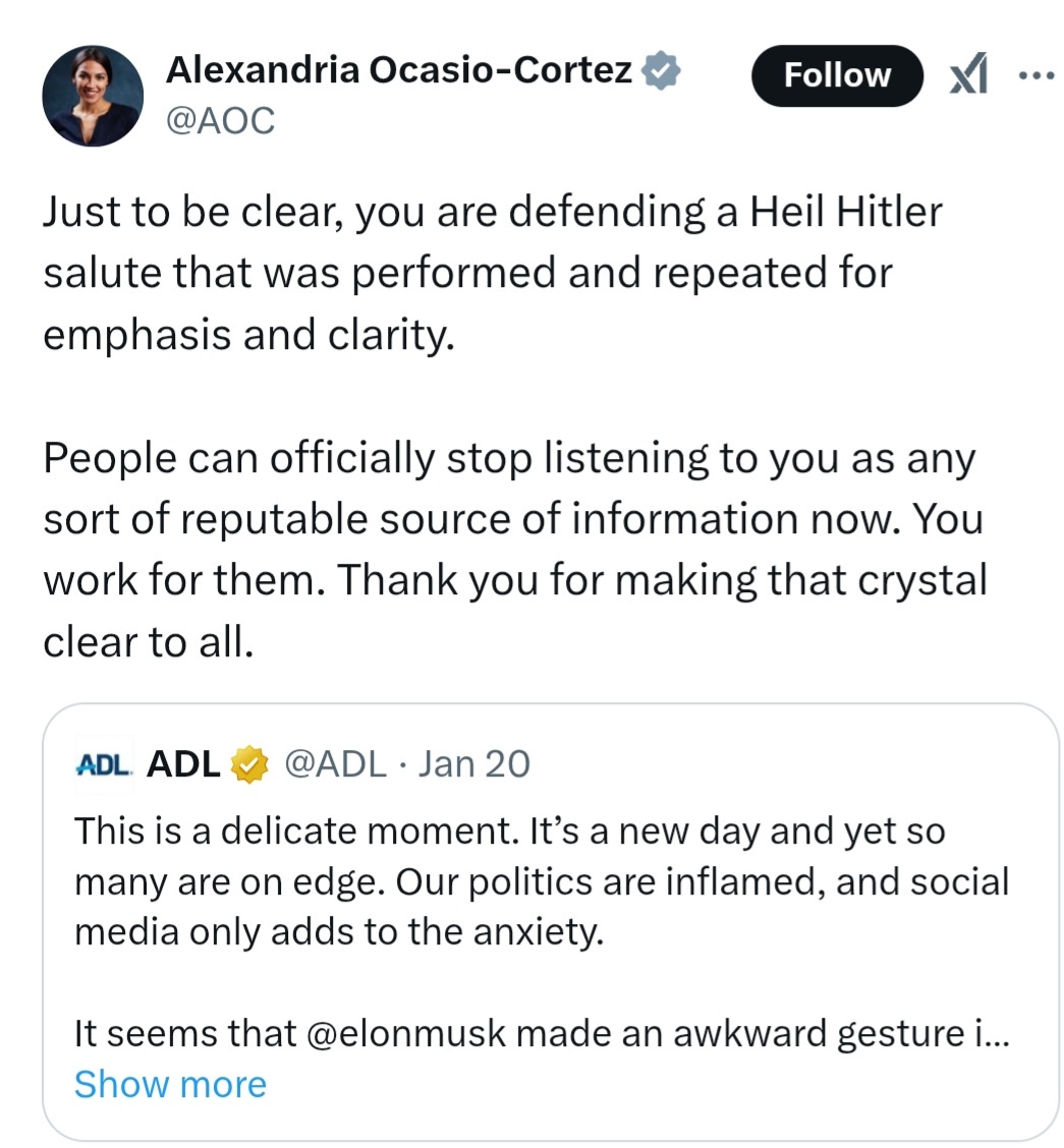 AOC's Take on the Salute