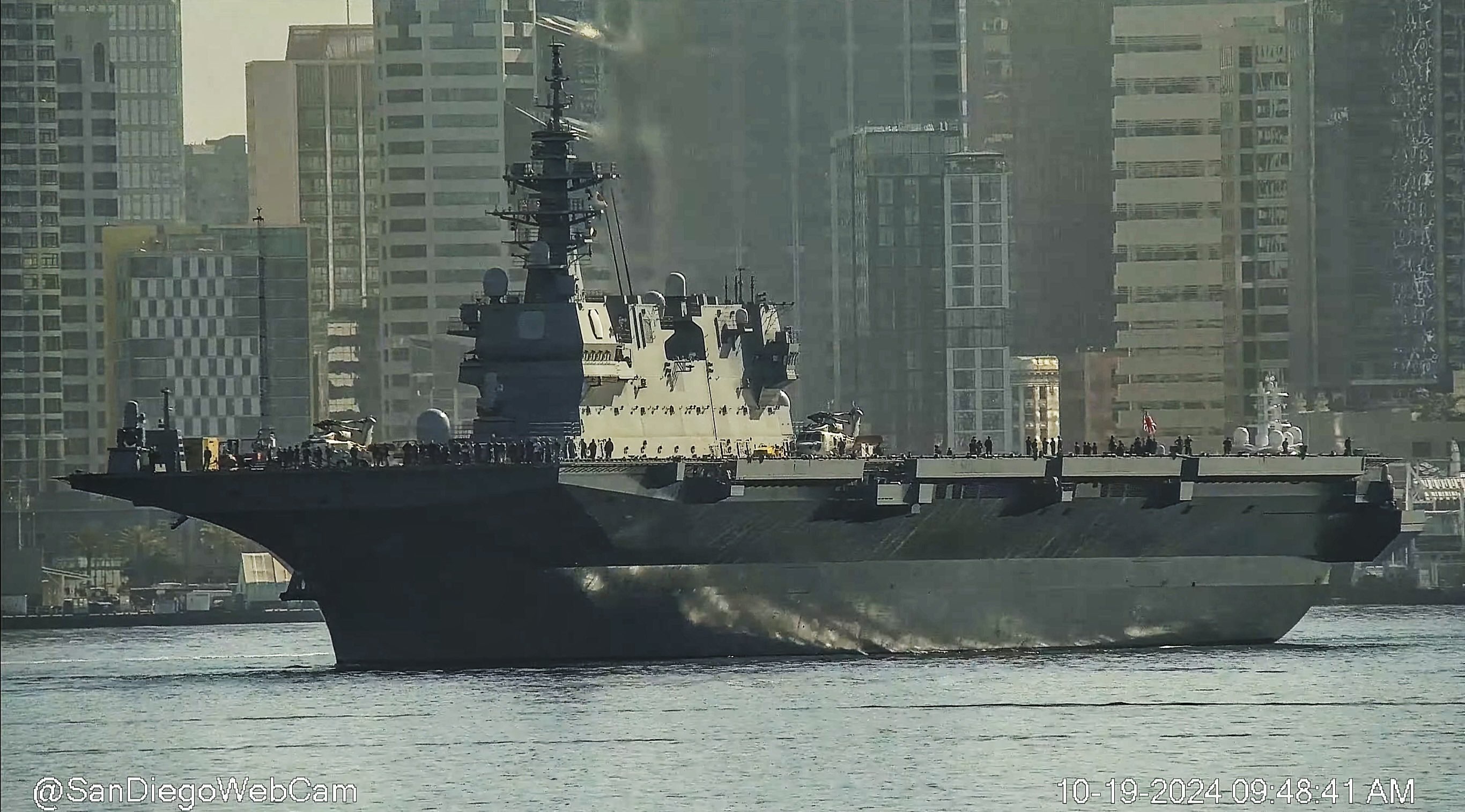JS Kaga Helicopter Carrier Docked in San Diego