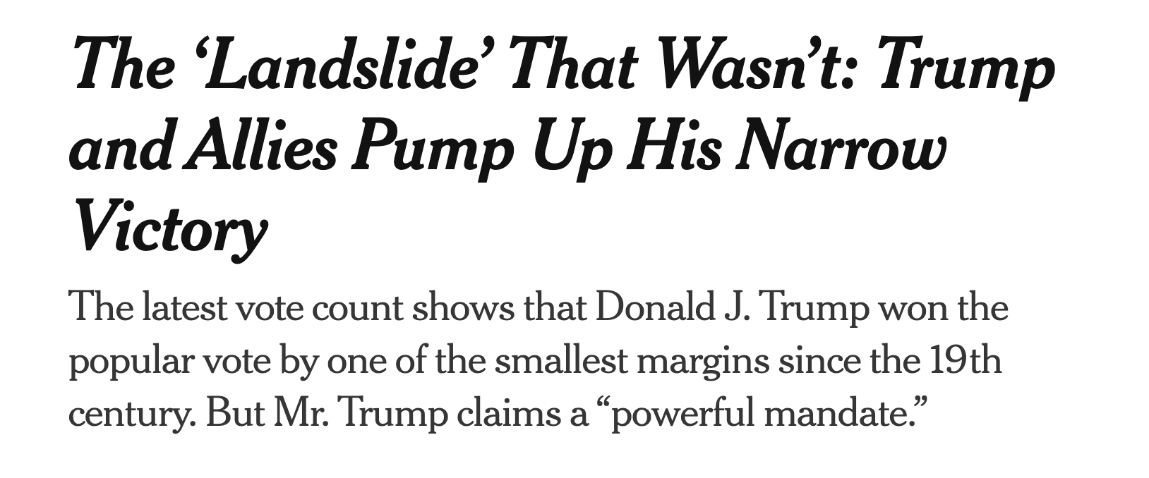A Historic Moment: The Smallest Margin Since 1888