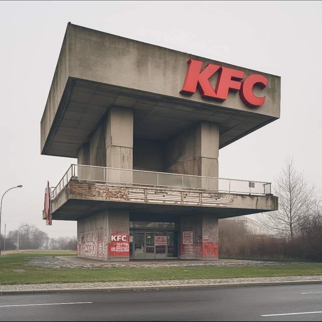 KFC like you've never seen before: Brutalist style