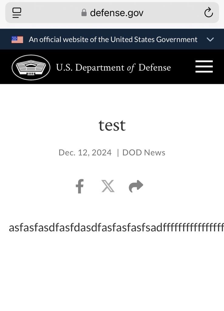 Department of Defense: A Mysterious Message Unveiled