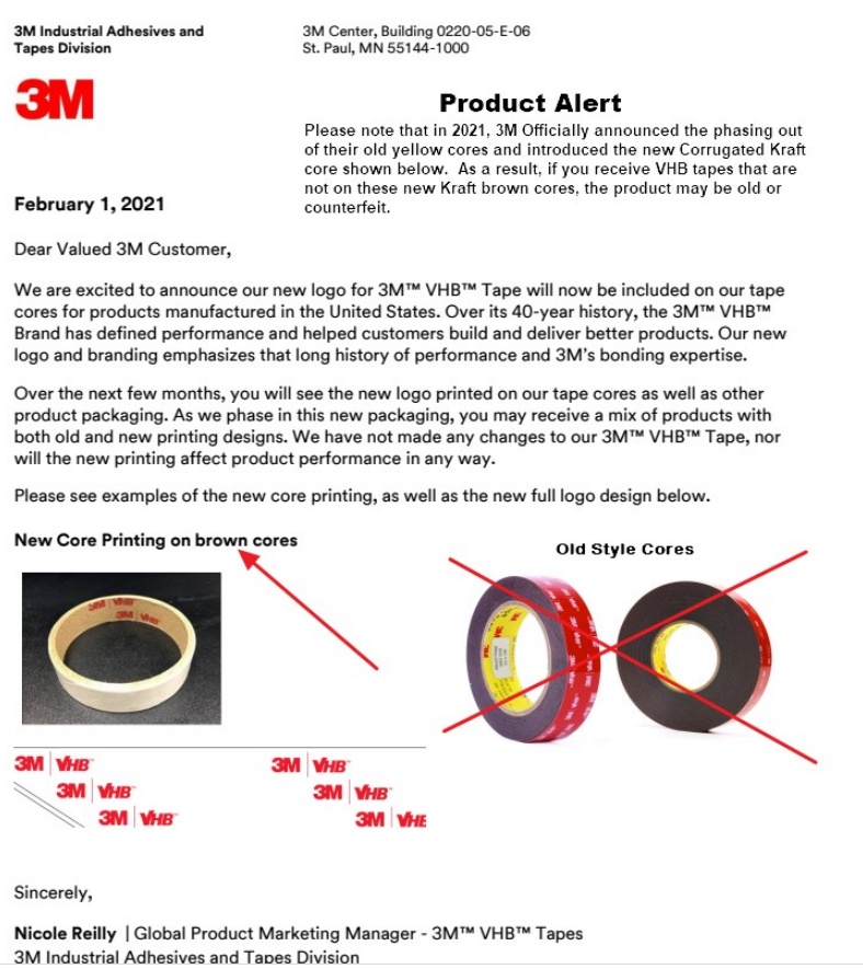 The Official Memo on 3M VHB Core Style