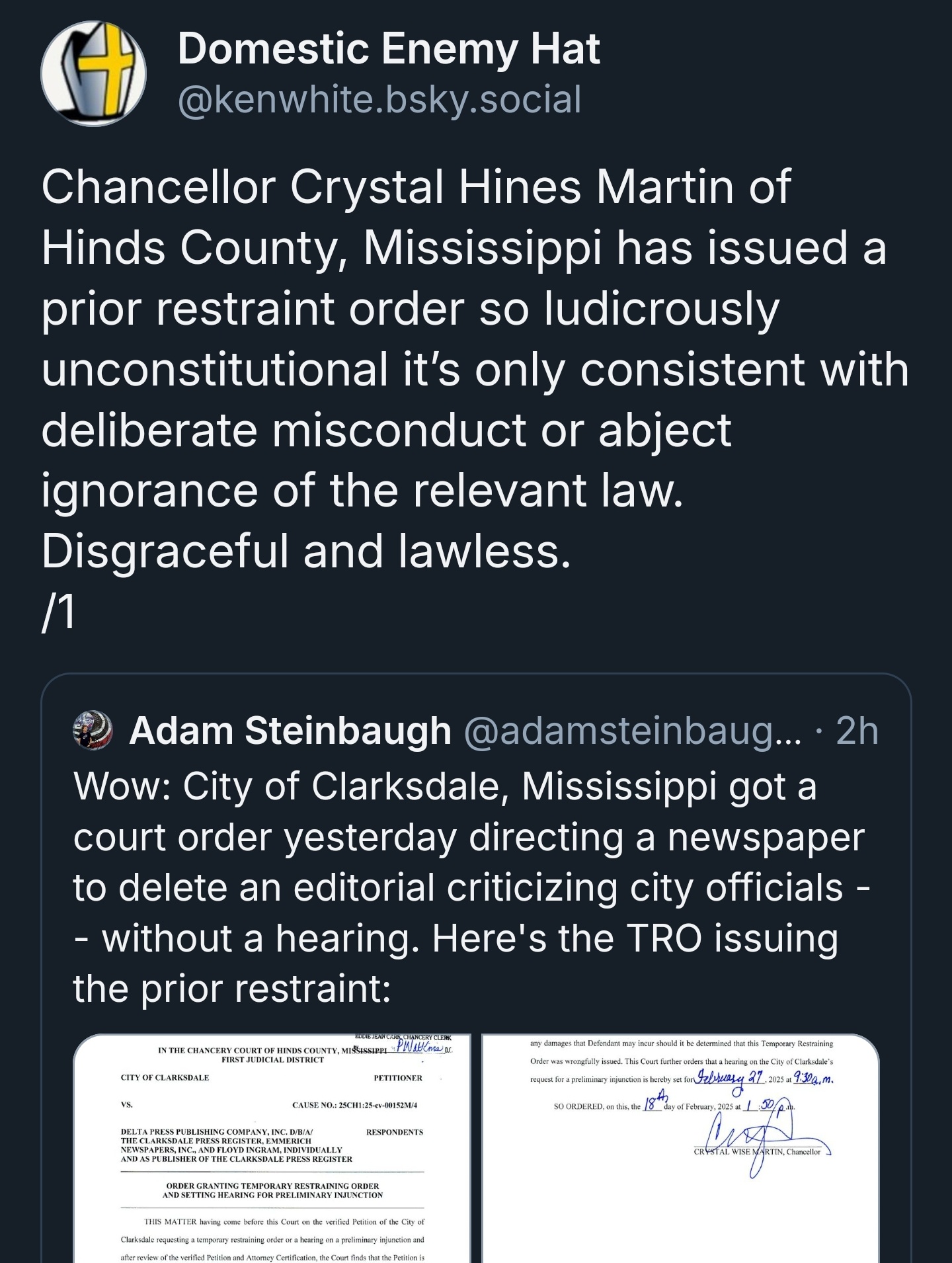 The Constitution is being misused in the most disrespectful way possible.