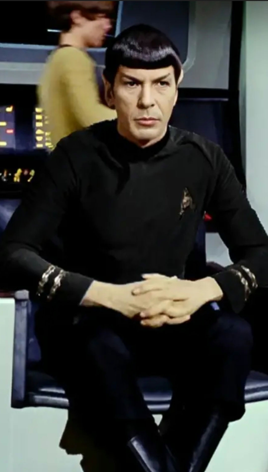 Spock exudes ultimate coolness in this moment