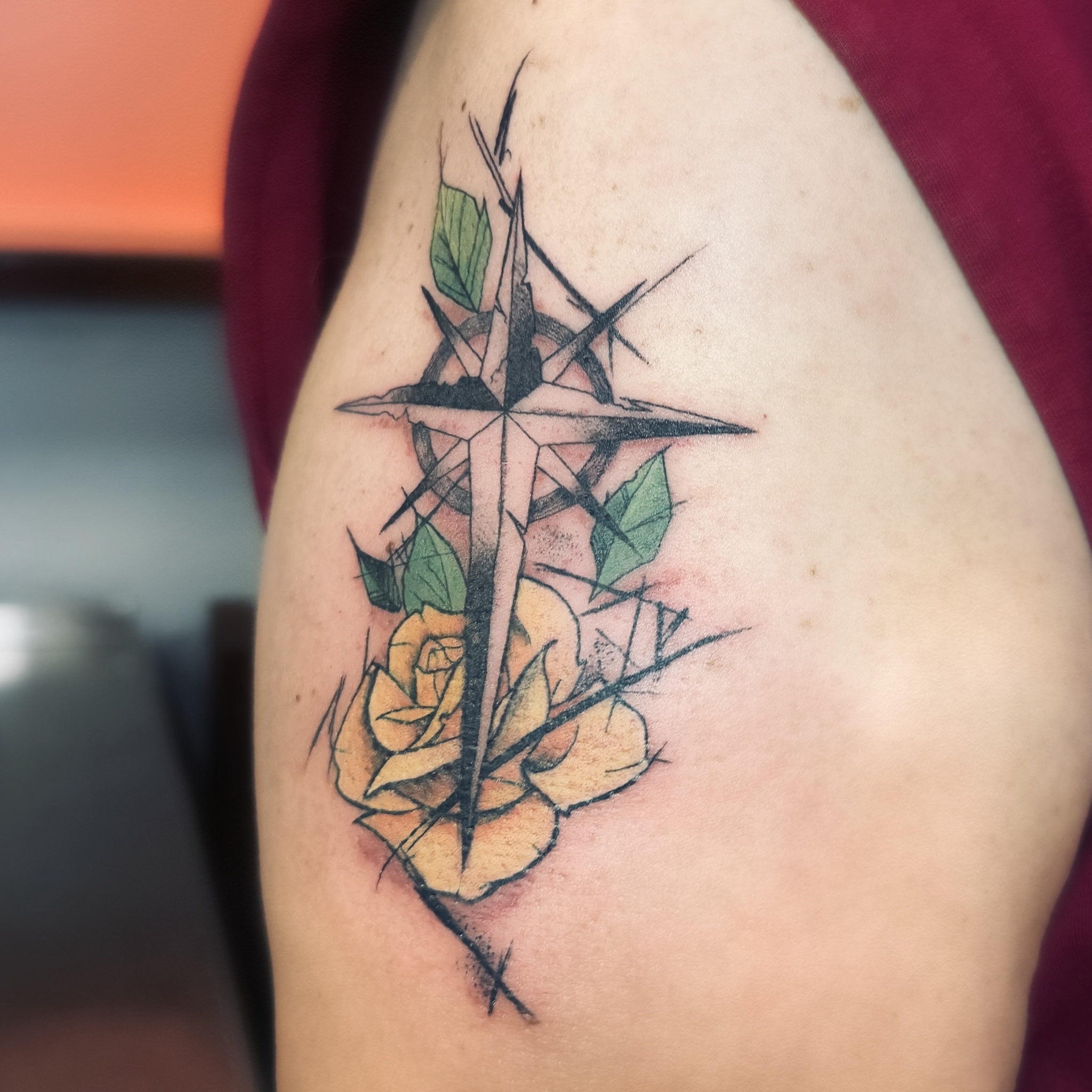 Compass Rose Tattoo: A Journey to Find Your True Direction