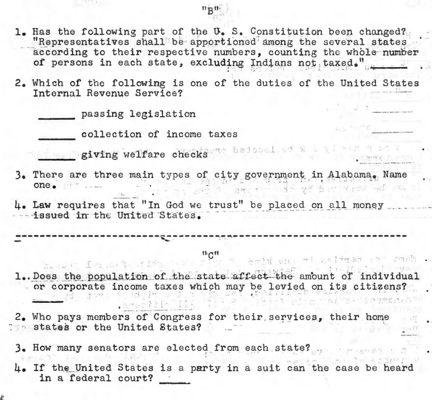 Could You Have Cast Your Vote in Alabama Back in 1964?