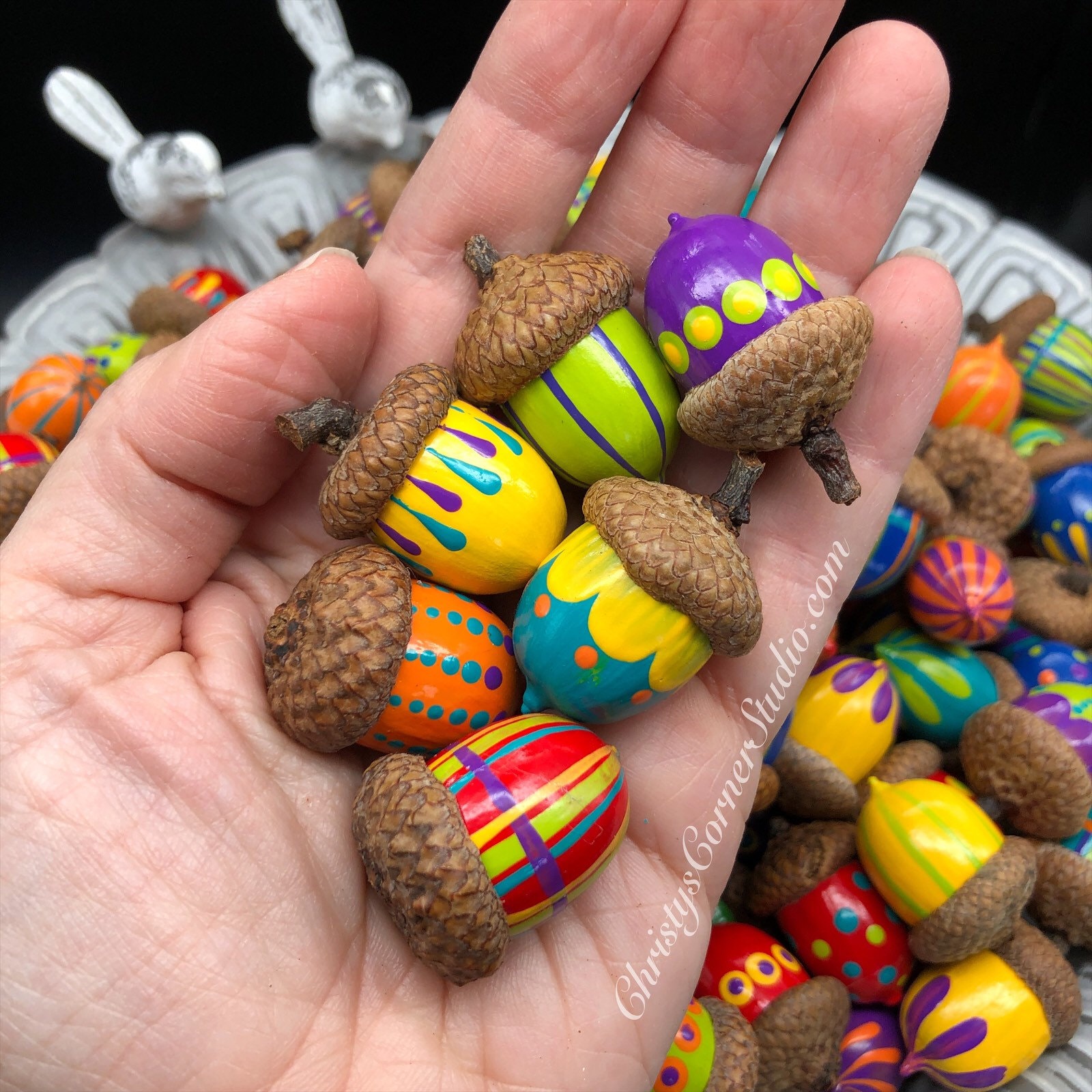 Nature's Craft: The Beauty of Painted Acorns
