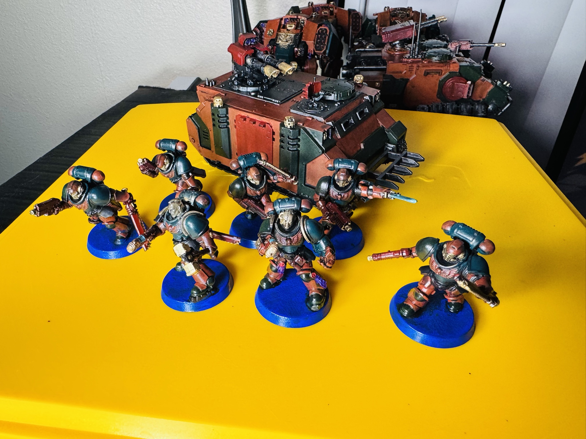 Finally Assembled the Razorback After Two Years! Check Out My Newly Painted Assault Intercessors