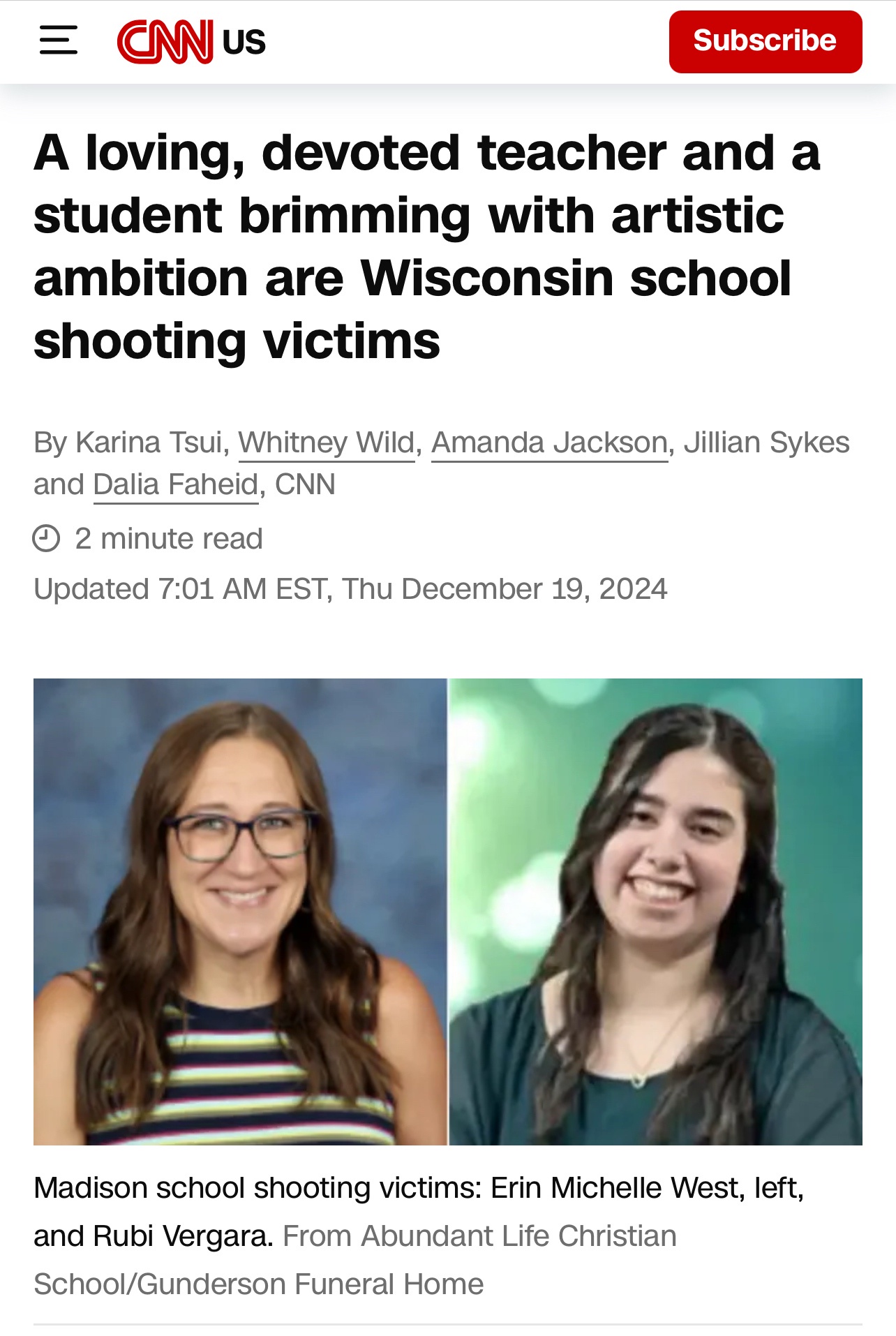CNN's Relentless Pursuit of My Family After the Names Were Released