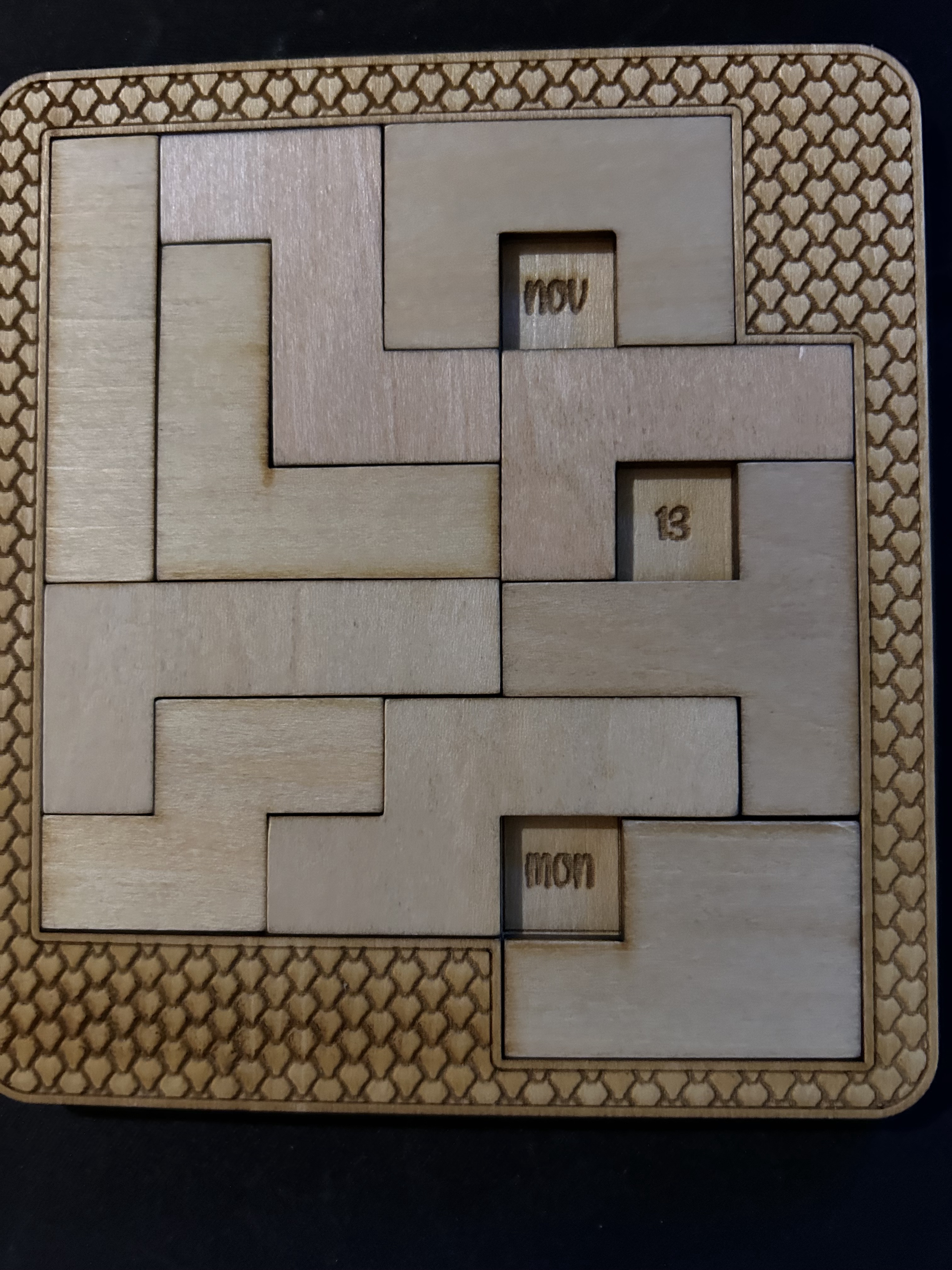 Laser-Cut Puzzle Solutions Available from November 13th to 18th