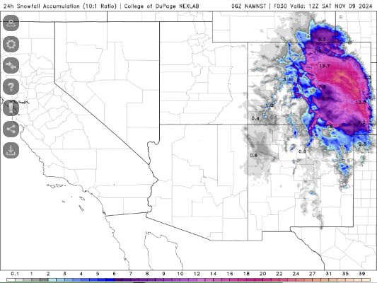 Weather Update for Central New Mexico: November 8, 2024