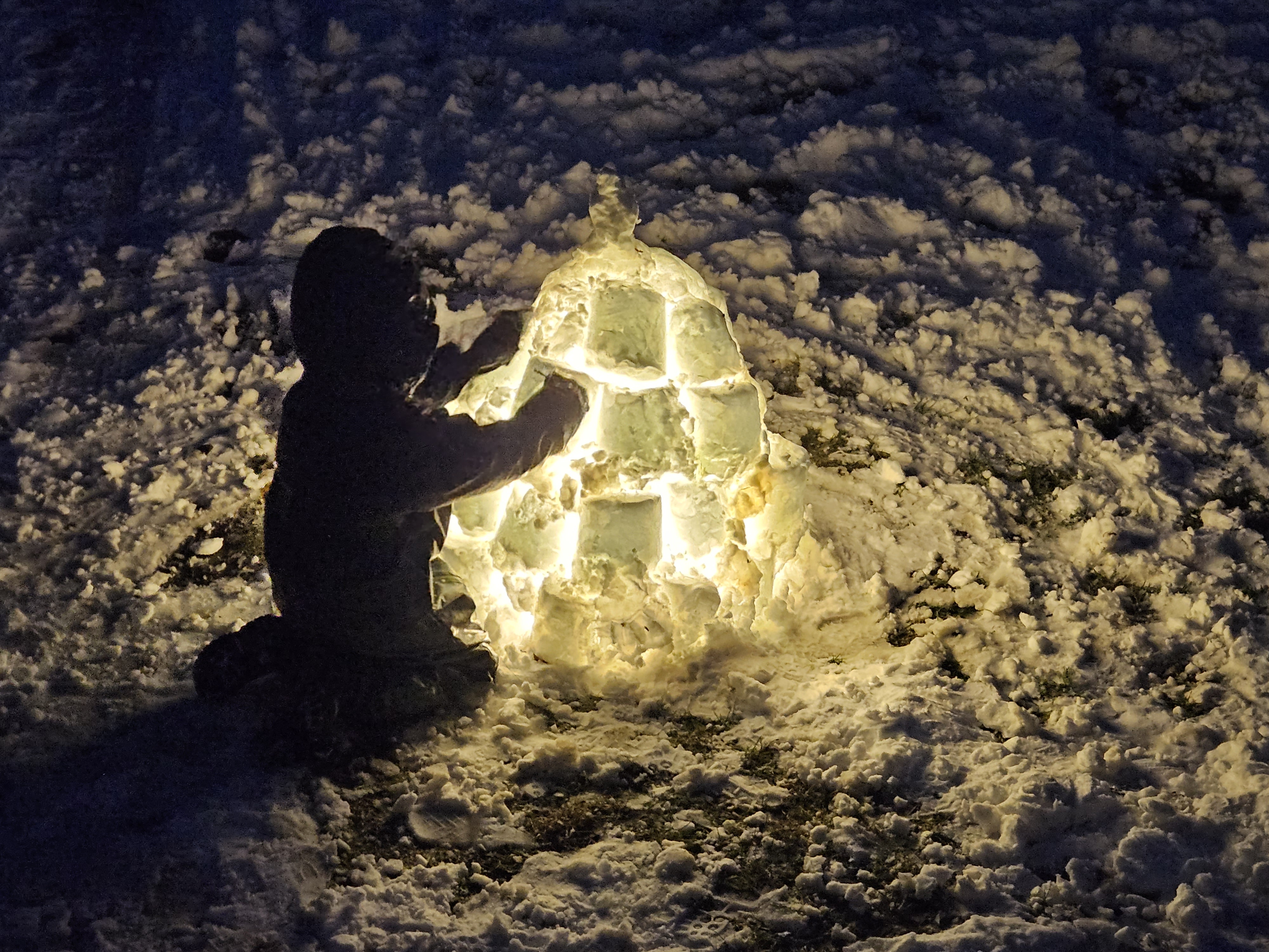 Embracing the magic of the season's first snowfall
