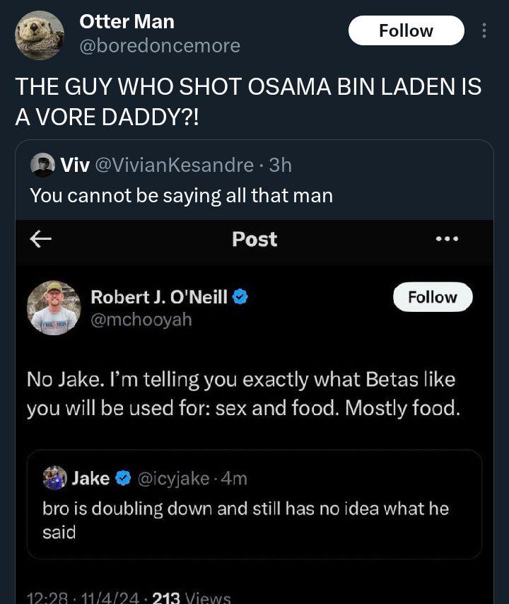 Is the Guy Who Took Down Osama Bin Laden Really a Vore Daddy?!