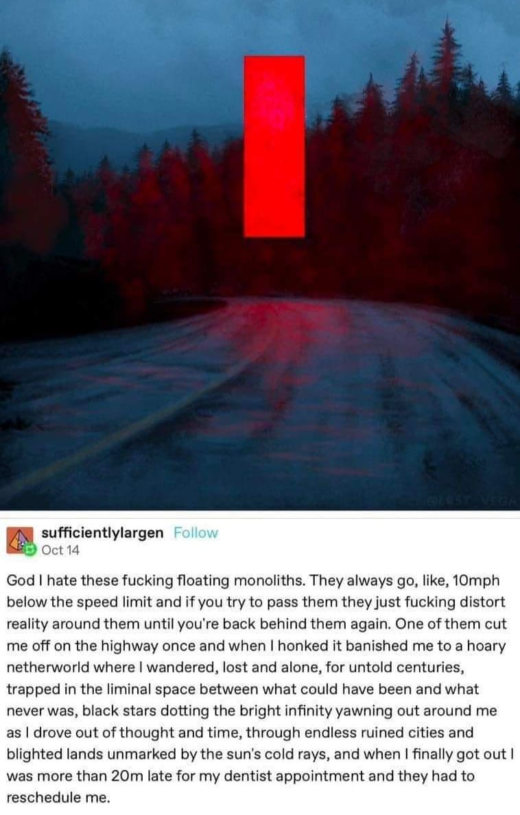 Floating Red Monoliths: A Serious Concern We Can't Ignore