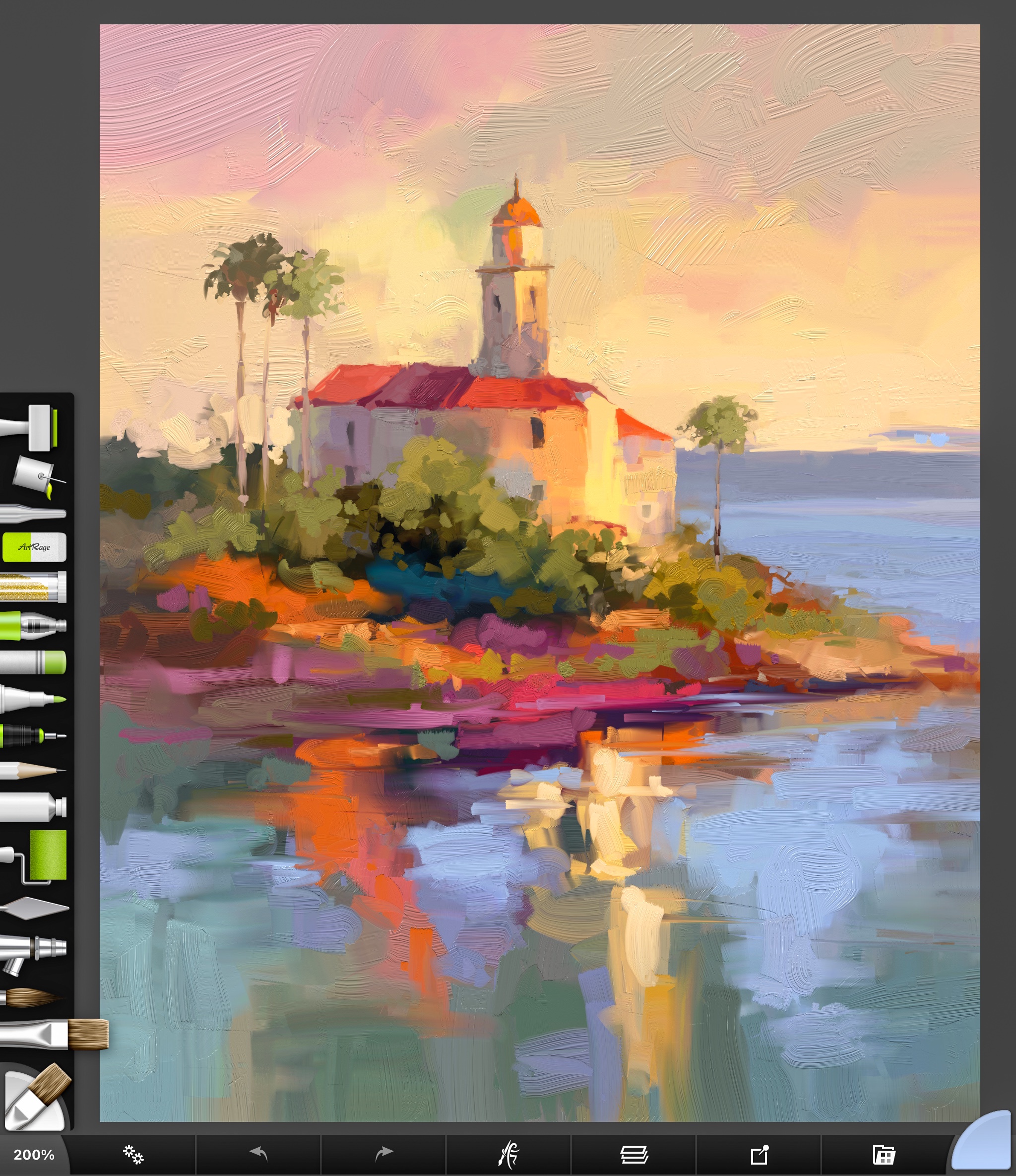 Capturing the Golden Hour in Artrage: A Stunning Creation