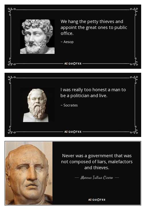 Ancient Wisdom on Modern Politicians