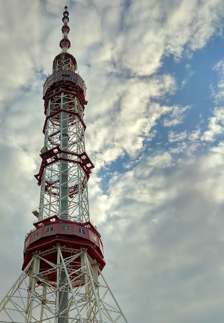 Iconic Tower Standing Tall in Kyiv