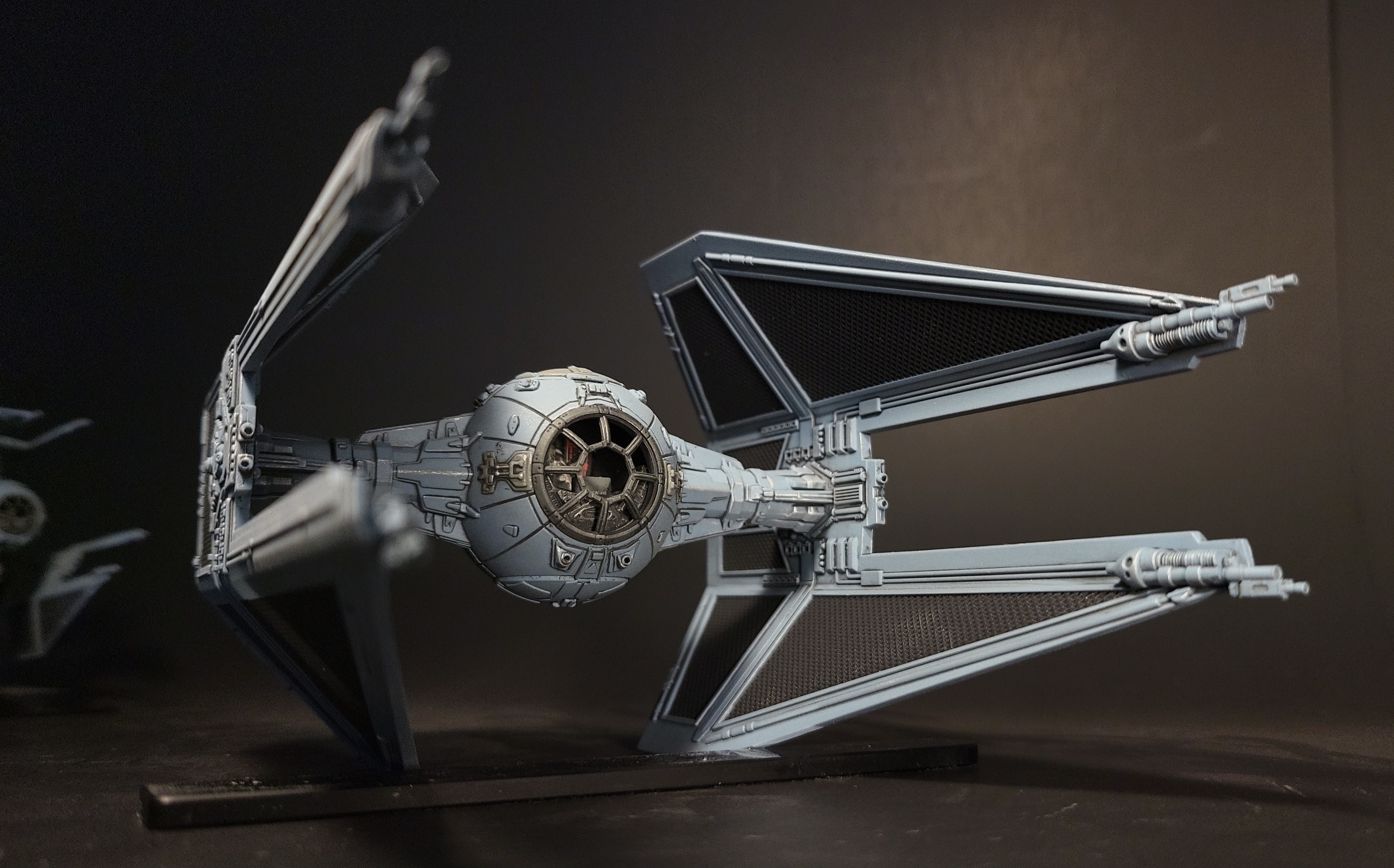 A Stunning Custom Micro Galaxy Squadron Interceptor in Stormy Sea Blue
