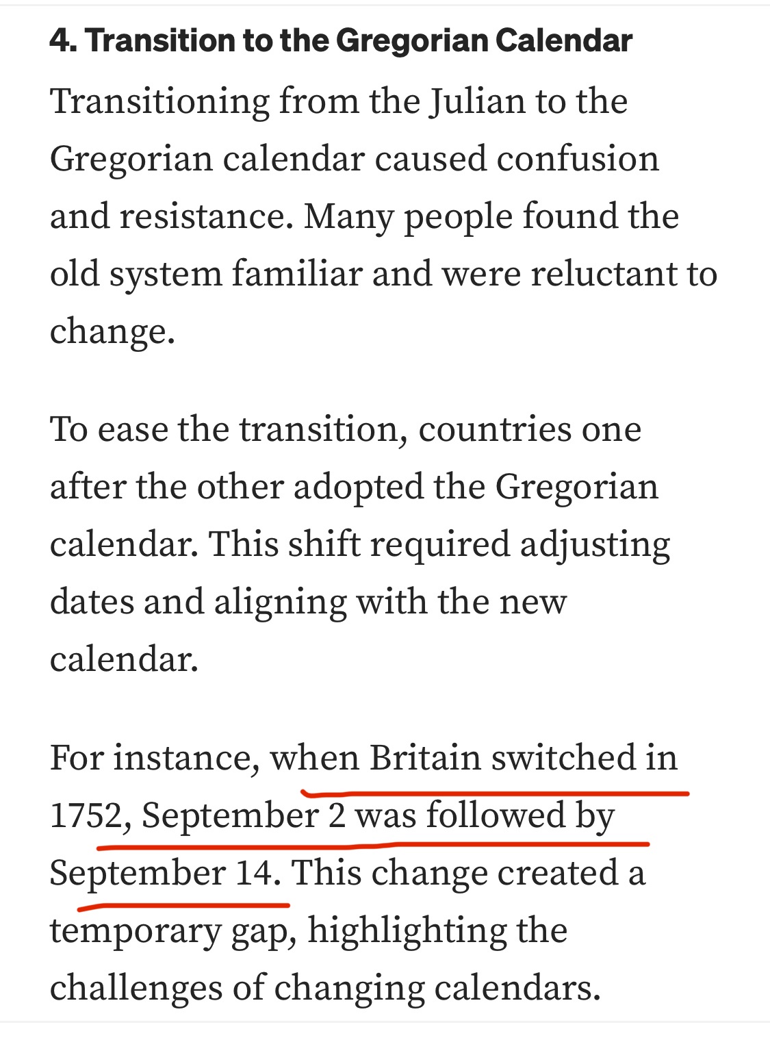 Did You Know? September 3-13 Was Missing in Britain in 1752!