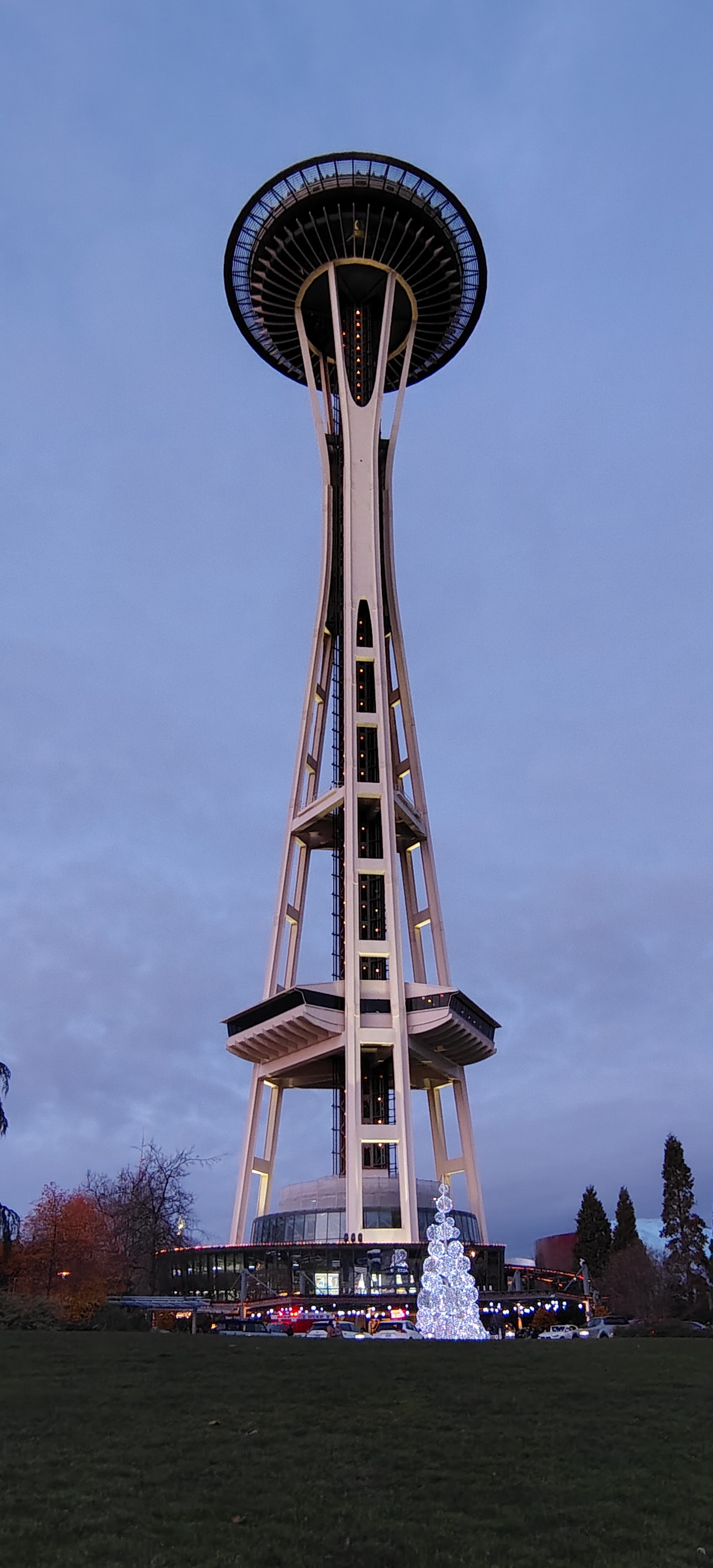 Seattle's Space Needle Dressed for Christmas