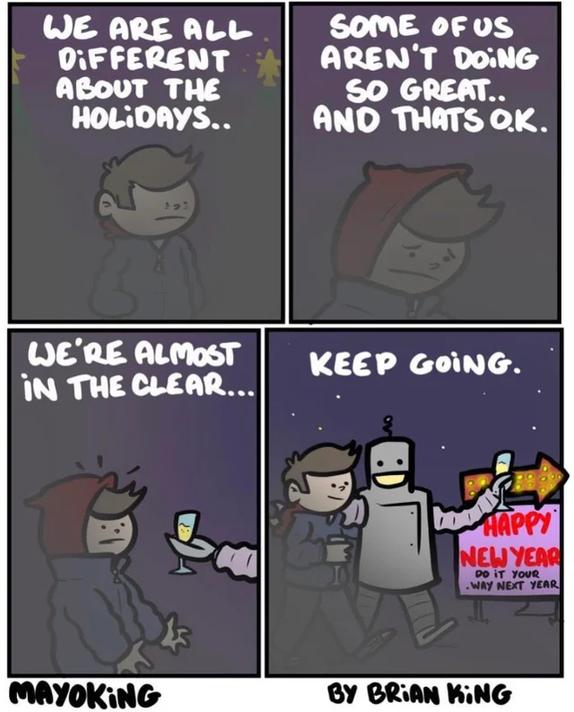 For those who find relief once the holiday chaos is over