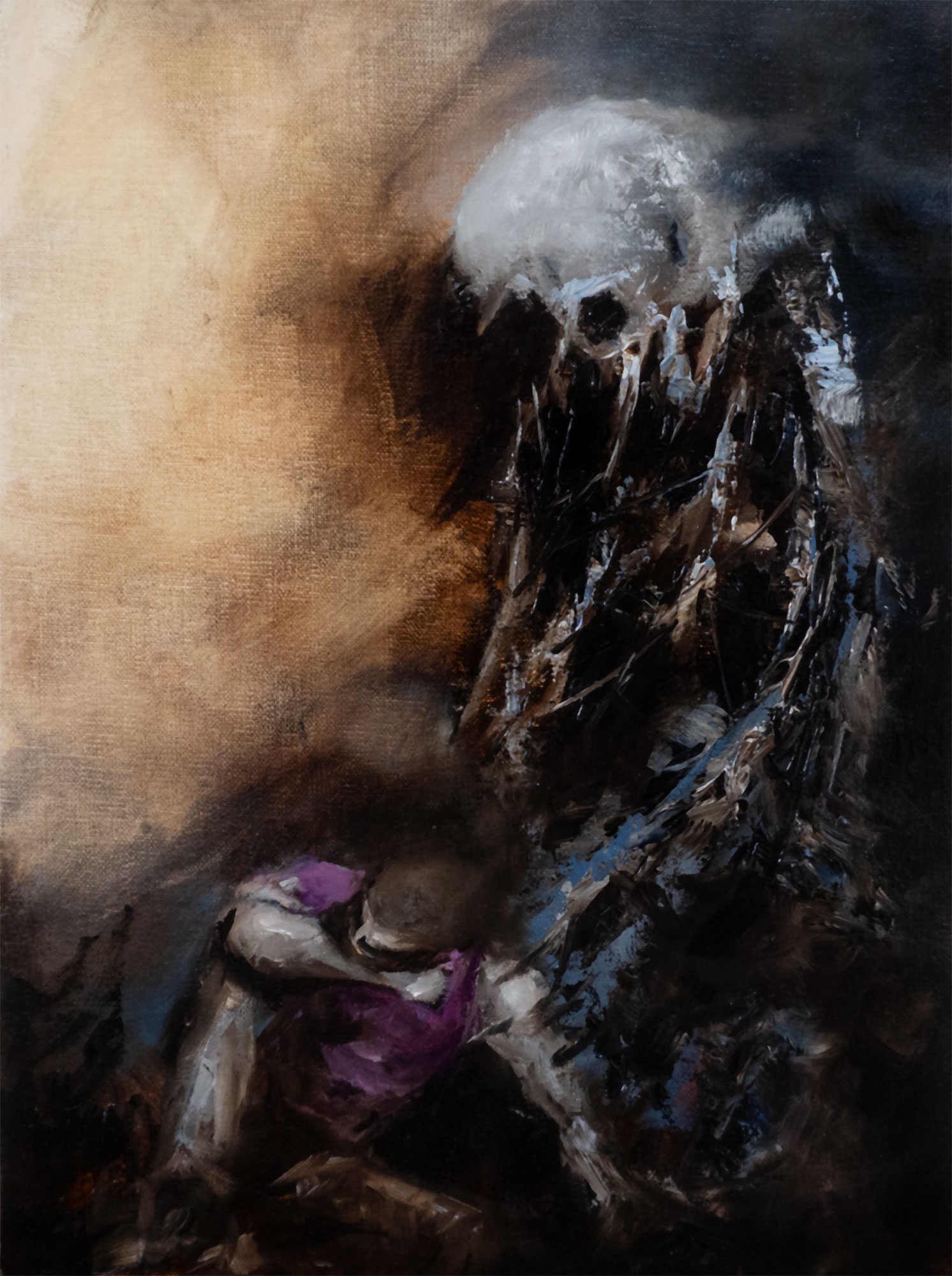 Introducing 'My Demons' - A Dark Art Oil Painting by Doug Hoppes
