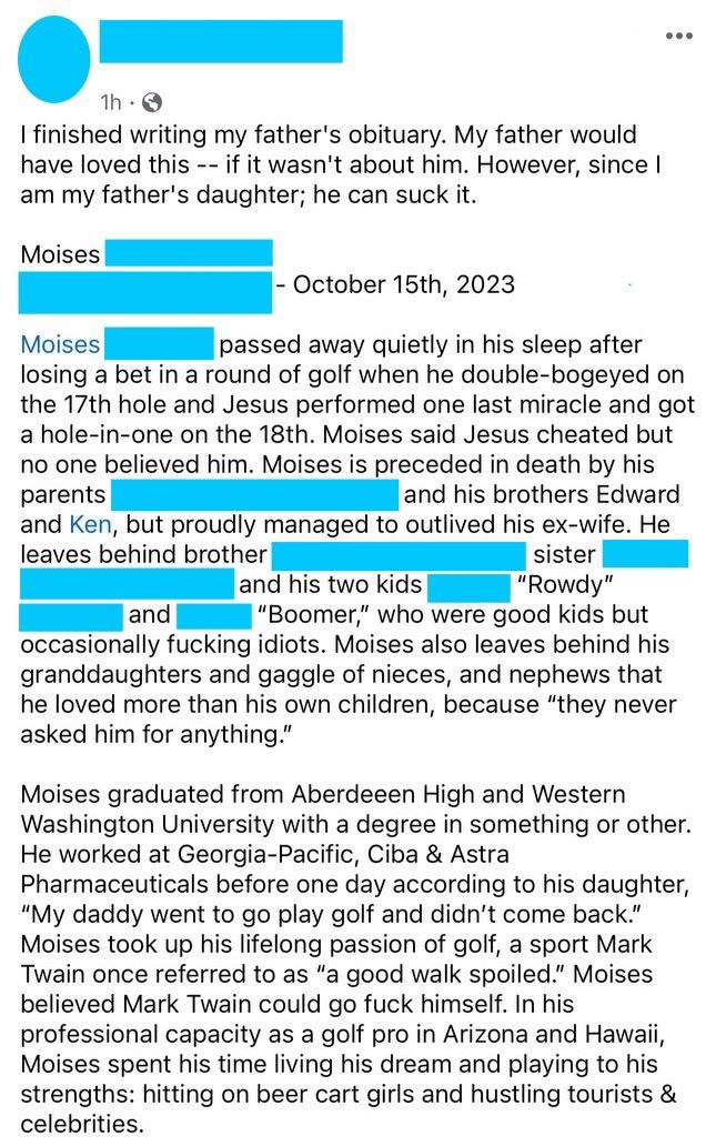 A Touching Tribute: My Friend's Father's Obituary is Truly Next Level