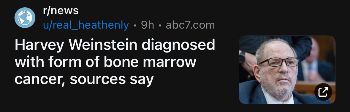Breaking News: Harvey Weinstein Diagnosed with Bone Cancer