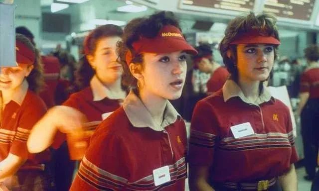 Workers at the first McDonald's in the Soviet Union, 1990 - a historical moment