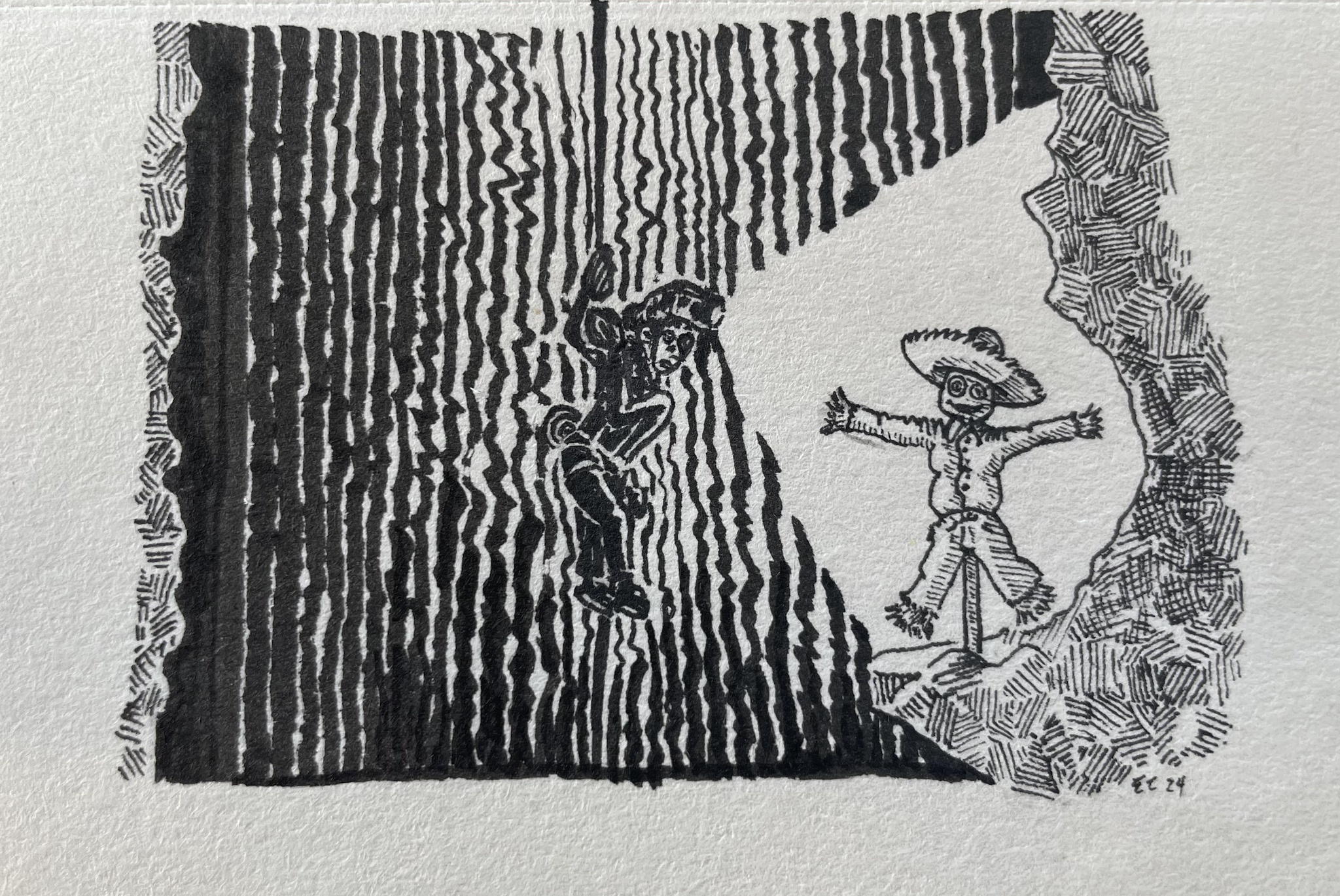 Inktober 2024 Day 25: The Scarecrow!