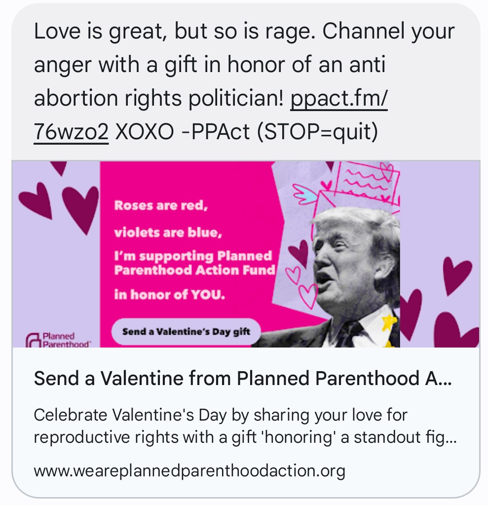 Alright Planned Parenthood, I see what you're doing!