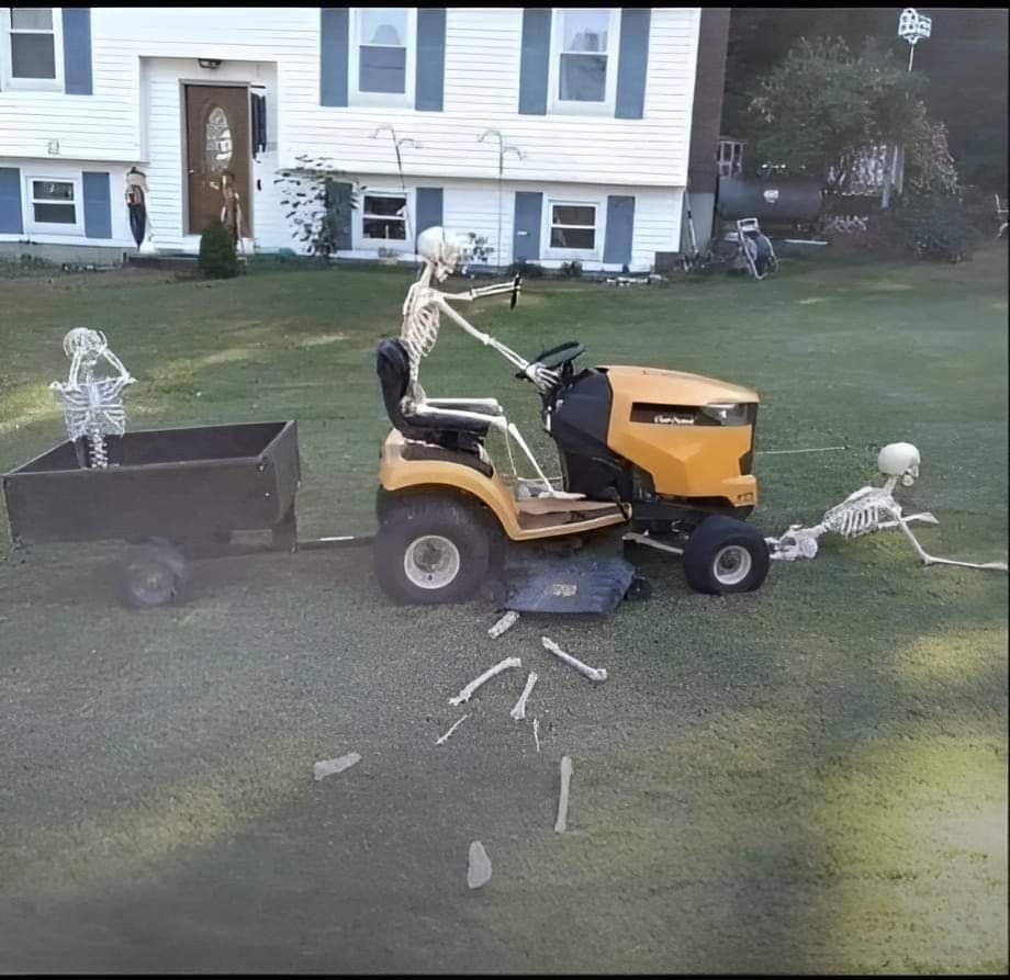 As Halloween Approaches, Time for the Final Lawn Mowing