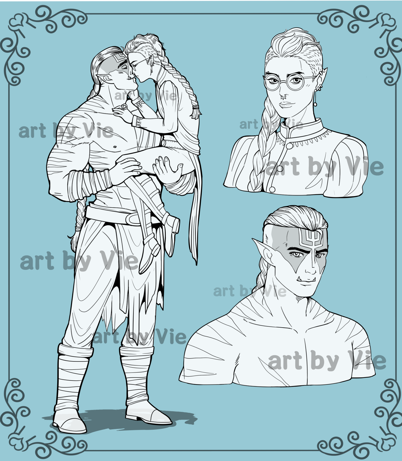 Exciting news! I'm opening a $22 character commission bundle: get a full-body lineart plus two bust expressions. DM me if you're interested! Thanks, and have a great day!