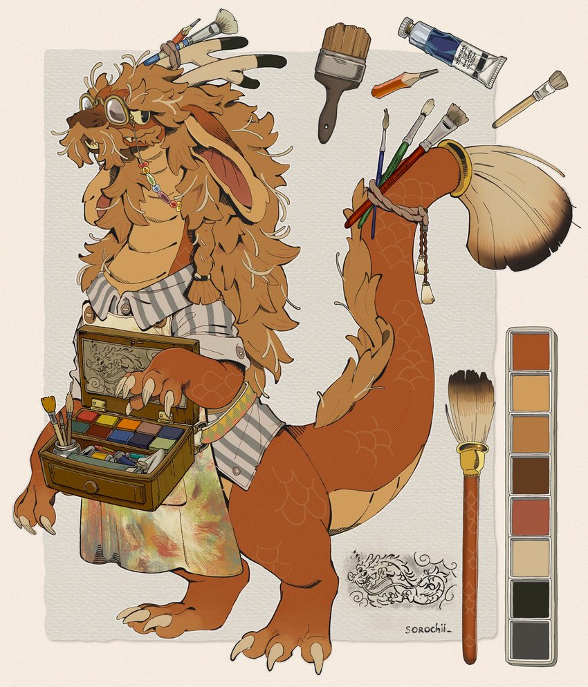Behold the beauty of a painted dragon.