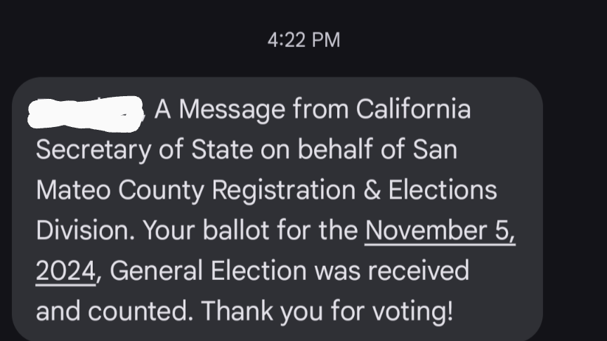Dropped Off My Vote at the Box This Friday...