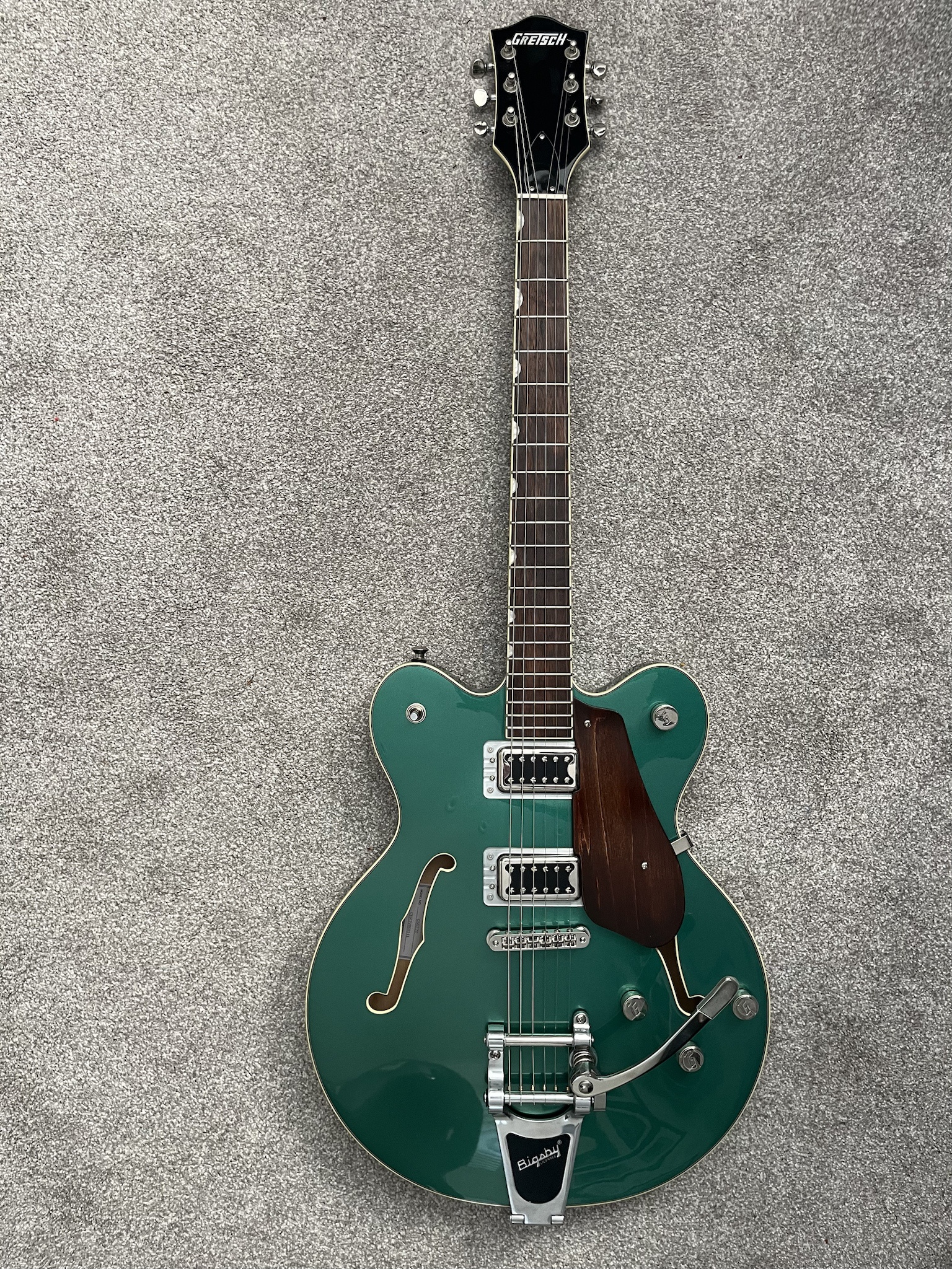 Custom Gretsch Guitar with a Unique Pickguard
