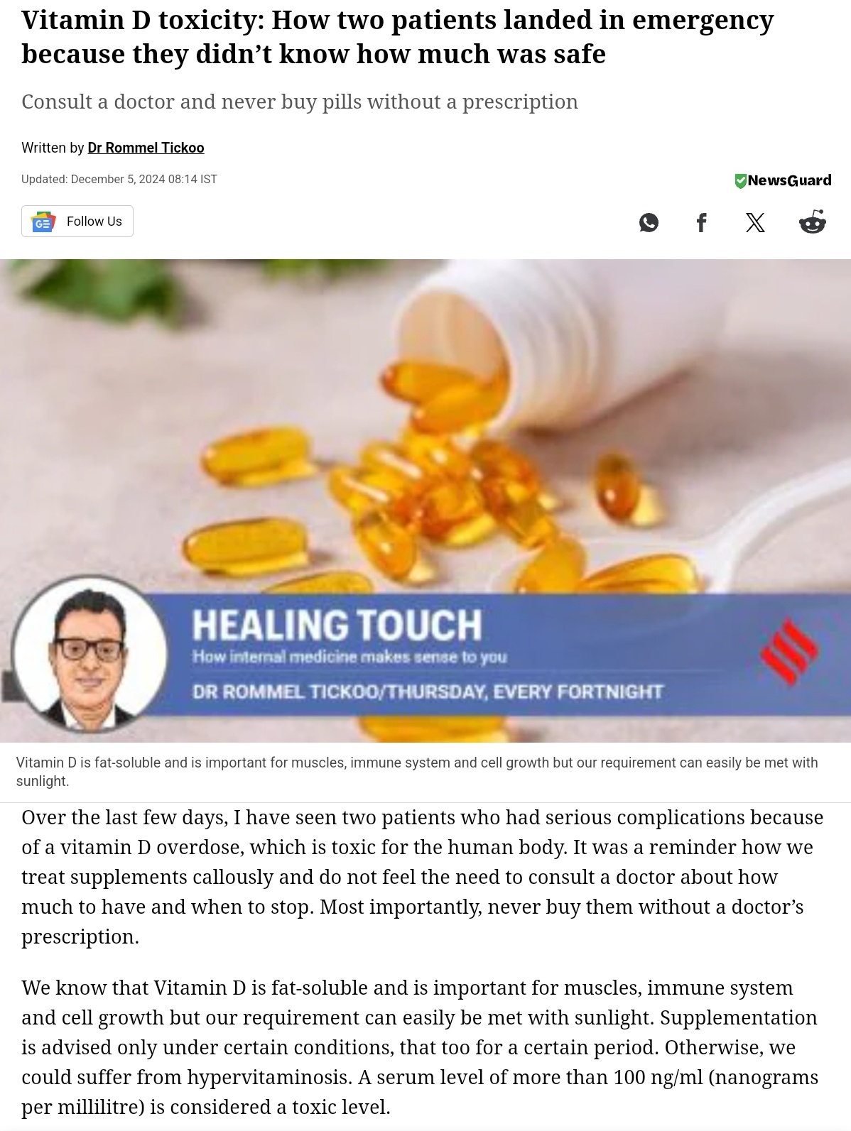 Vitamin D Overload: How Two Patients Ended Up in Emergency Care