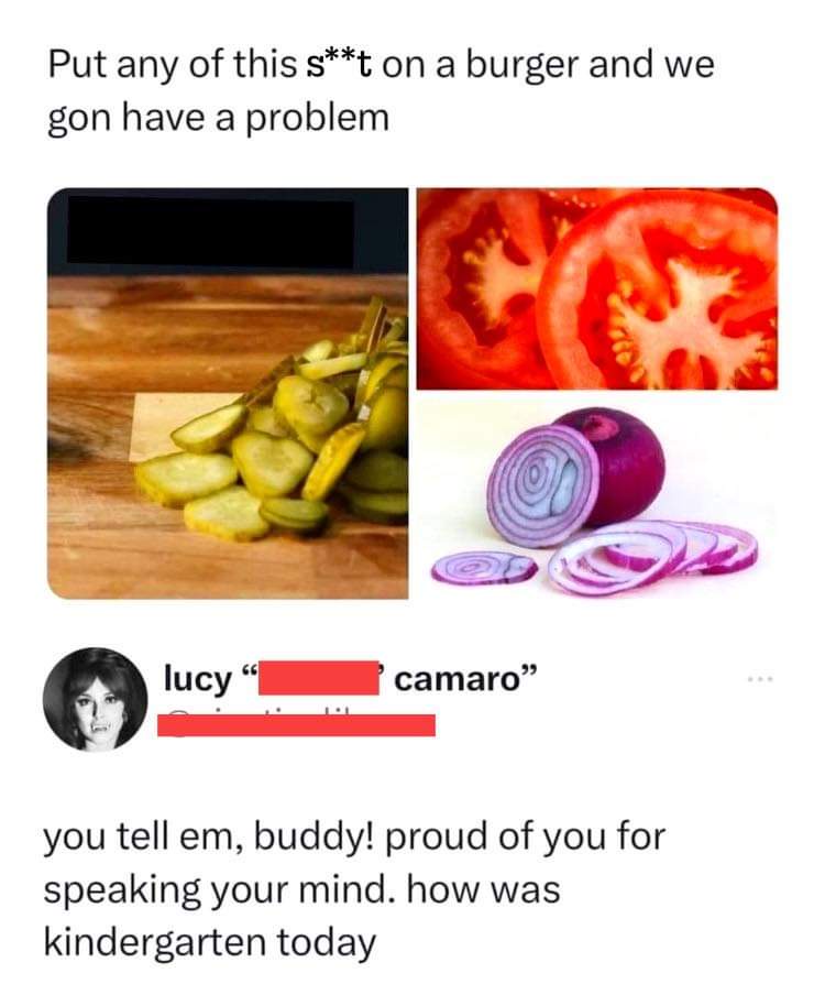 It all hinges on the tomato!