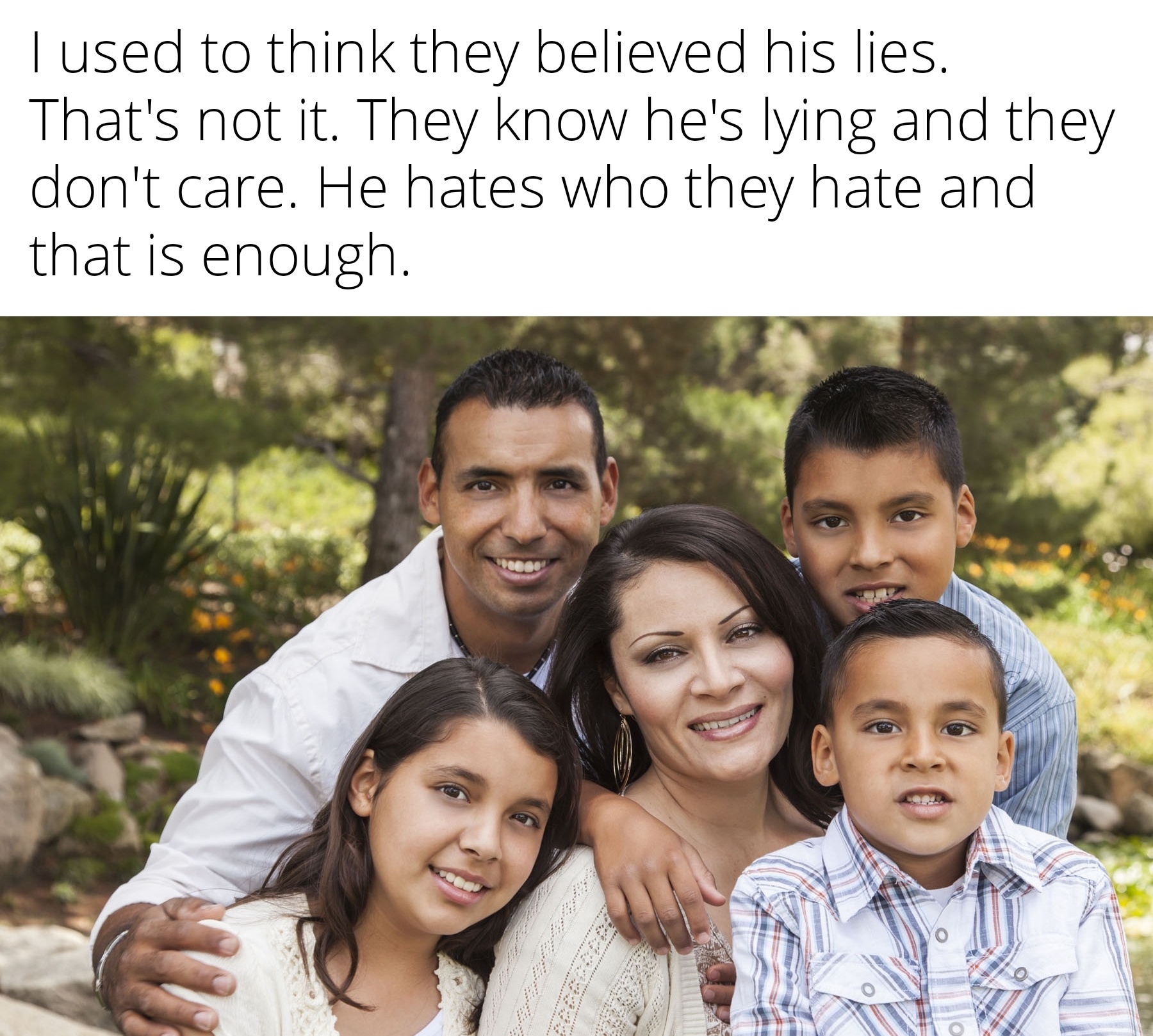 This is about more than just undocumented immigrants; we are moving forward and not looking back.