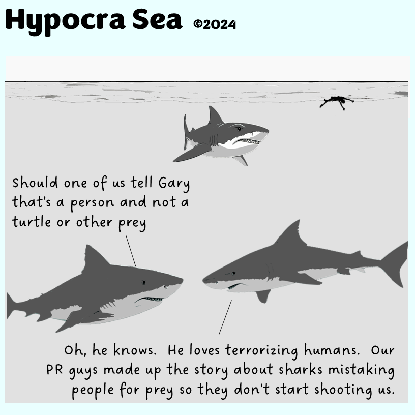 Shark Confusion: Mistaking Prey for a Snack