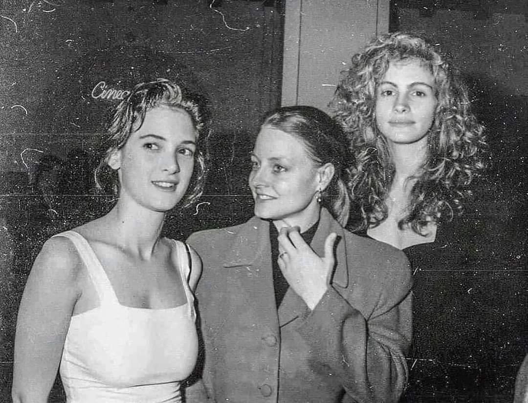 Iconic Trio: Winona Ryder, Jodie Foster & Julia Roberts in 1989