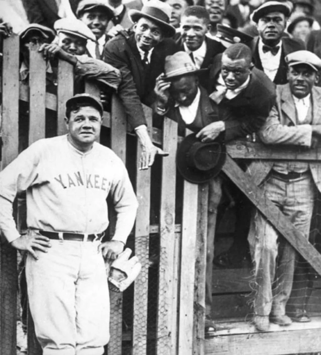 Babe Ruth with His African American Fans: A Glimpse into 1925