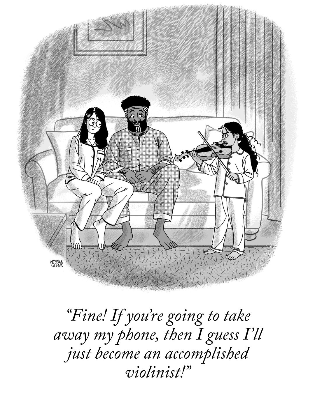 A Clever Cartoon by E. S. Glenn and Colin Nissan for The New Yorker