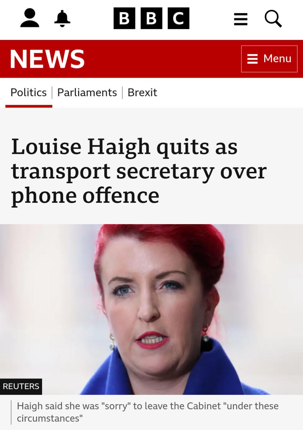 UK Politician Steps Down Over Minor Offense from Years Ago